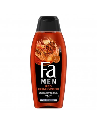 Zestaw męskich żeli pod prysznic 2w1 3x 400ml Fa Men Red Cedarwood 3838824413525 2
