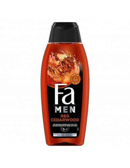Zestaw męskich żeli pod prysznic 2w1 3x 400ml Fa Men Red Cedarwood 3838824413525 2