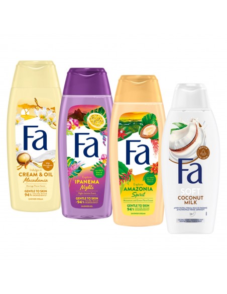Zestaw dla kobiet żel pod prysznic mix damski 4x400ml Fa 3838824404493