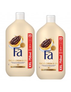 Cream & Oil Cacao żel pod prysznic zestaw 2x 750ml Fa 3838824413563