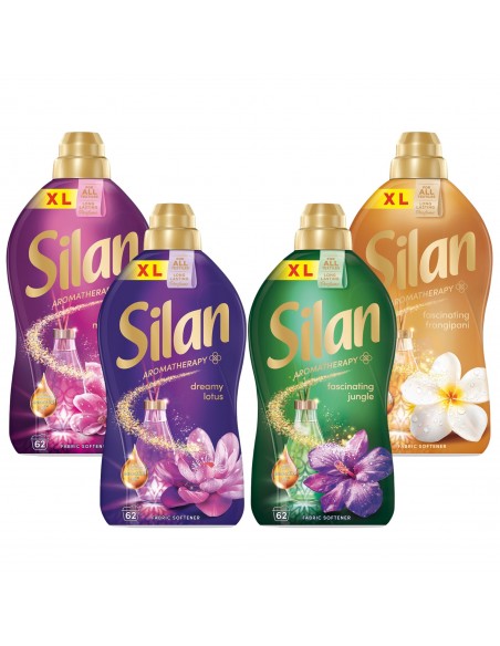 Płyn do płukania Silan Aromatherapy Lotus + Frangipani + Magnolia + Jungle 4x1364 ml 248 prań 9000101582604