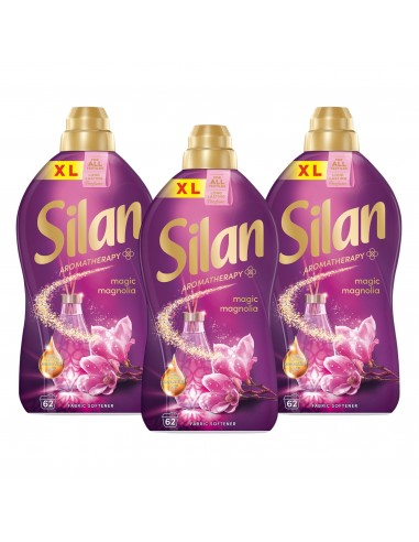 3x Zmiękczający płyn do płukania tkanin Silan Aromatherapy Magic Magnolia 3x 1364 ml 186 prań 9000101581478