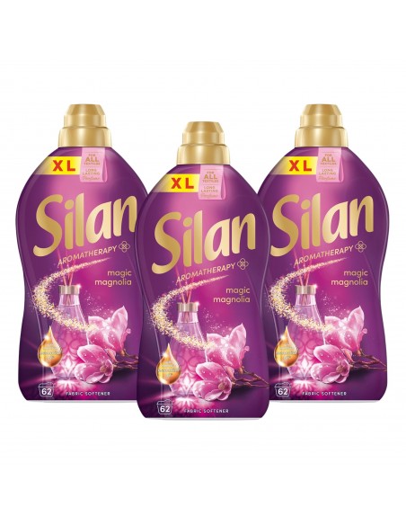 3x Zmiękczający płyn do płukania tkanin Silan Aromatherapy Magic Magnolia 3x 1364 ml 186 prań 9000101581478