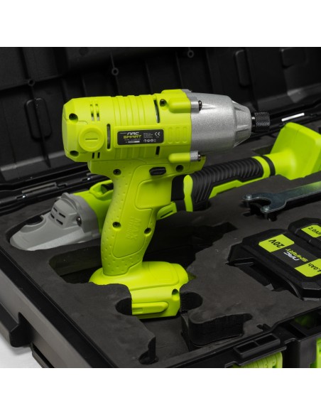 ZESTAW SZLIFIERKA KĄTOWA I ZAKRĘTARKA UDAROWA 20 V NAC SMART NS-SET3-20V 5905842533394 7