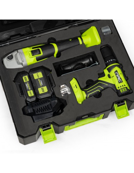 ZESTAW WKRĘTARKA I SZLIFIERKA KĄTOWA 20V NAC SMART NS-SET2-20V 5905842533387 5