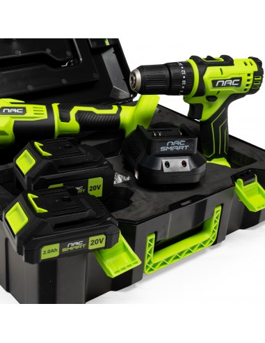 ZESTAW WKRĘTARKA I SZLIFIERKA KĄTOWA 20V NAC SMART NS-SET2-20V 5905842533387 6