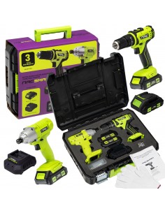 ZESTAW WKRĘTARKA I ZAKRĘTARKA UDAROWA 20V NAC SMART NS-SET1-20V 5905842533370