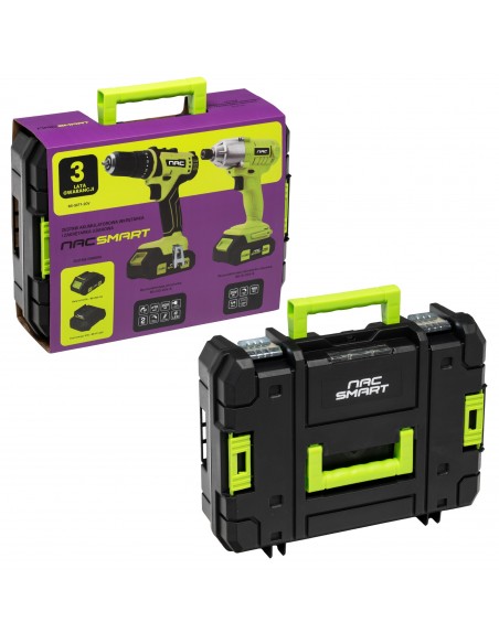 ZESTAW WKRĘTARKA I ZAKRĘTARKA UDAROWA 20V NAC SMART NS-SET1-20V 5905842533370 2