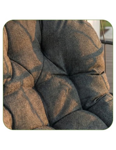 Grafitowy fotel wiszący Lizbona Meven  6