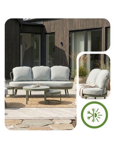 Stylowy zestaw mebli ogrodowych z poduszkami dla 6 osób Burgos Meven  4