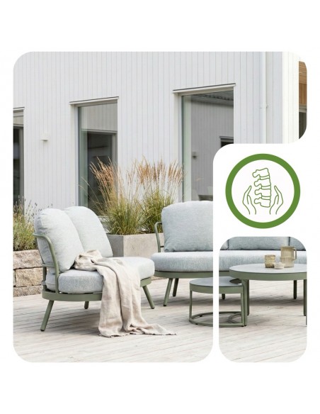 Stylowy zestaw mebli ogrodowych z poduszkami dla 6 osób Burgos Meven  5