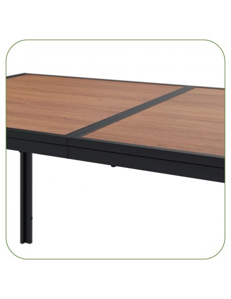 Zestaw grafitowych mebli do ogrodu: stół obiadowy + 6x krzesło Murcja Meven  9