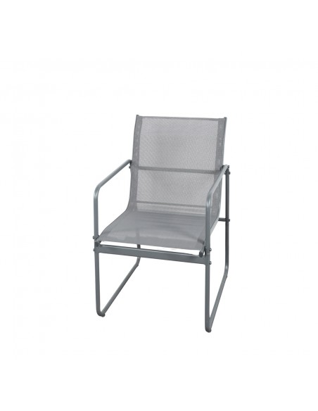 Zestaw grafitowych mebli ogrodowych: stół obiadowy + 6 krzeseł Lorca Meven  8