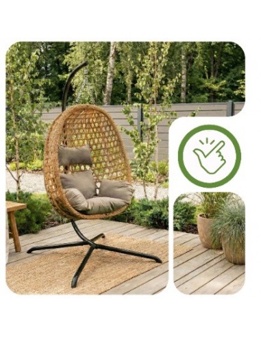 Naturalny fotel wiszący Aura Meven  3