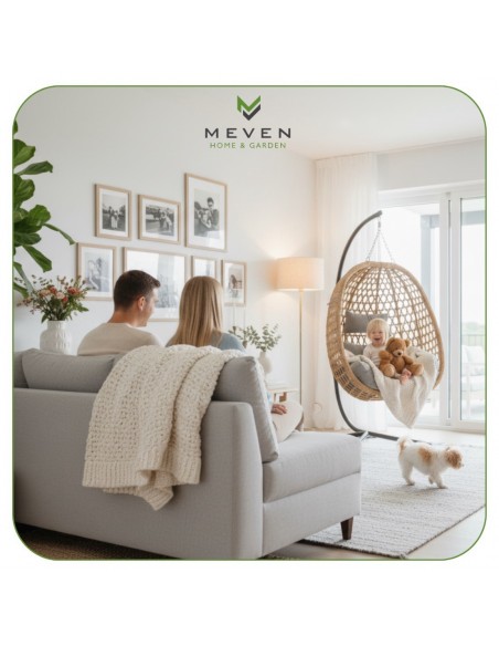 Naturalny fotel wiszący Aura Meven  10