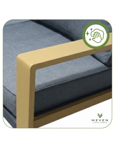 Elegancki zestaw mebli ogrodowych: narożnik + stół Marsylia Meven  3