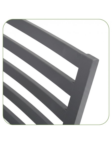 Grafitowe krzesło ogrodowe z poduszkami Valencia Meven 2 szt.  8