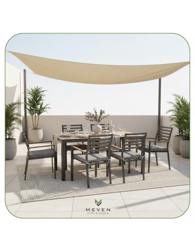 Grafitowe krzesło ogrodowe z poduszkami Valencia Meven 2 szt.  5