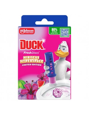 Żelowy krążek do toalety Duck Fresh Discs Hibiscus Hyperspace 36 ml 