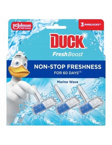 Odświeżająca zawieszka do toalet Duck Fresh Boost Marine Wave 3x 16 g 
