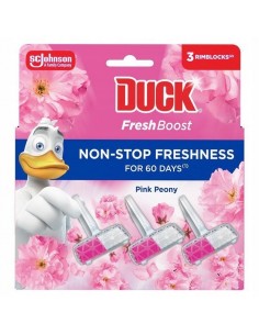 Kwiatowa zawieszka do toalet Duck Fresh Boost Pink Peony 3x 16 g 