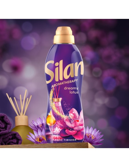 Intensywny płyn do płukania tkanin Silan Aromatherapy Dreamy Lotus 1364 ml, 62 prania 9000101582604 5