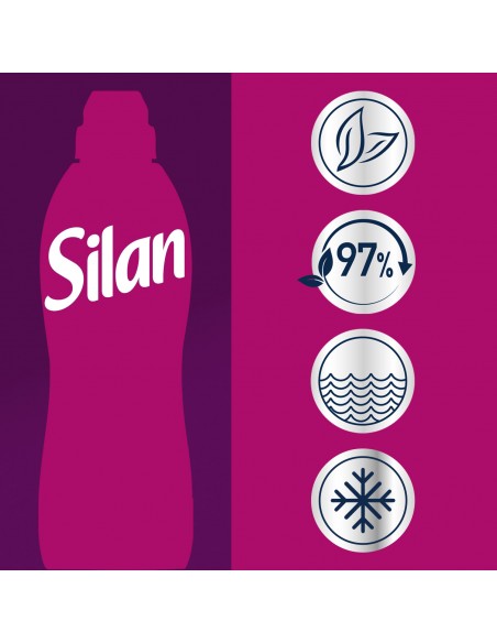 3x Zmiękczający płyn do płukania tkanin Silan Aromatherapy Magic Magnolia 3x 1364 ml 186 prań 9000101581478 3