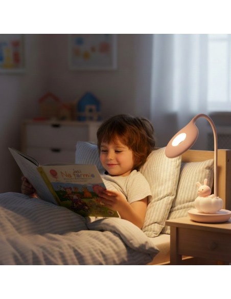 Elastyczna lampka nocna / biurkowa Różowy Króliczek na Chmurce  5