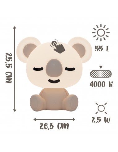 Bezprzewodowa lampka nocna dla dzieci RGB Koala  3
