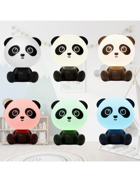 Bezprzewodowa lampka nocna dla dzieci RGB Panda  4