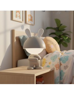 Bezprzewodowa lampka nocna RGB dla dzieci Stojący Króliczek  2