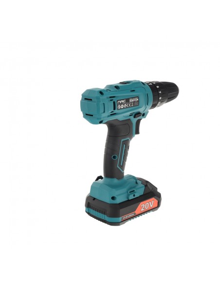 Akumulatorowa wkrętarko-wiertarka z udarem w walizce NAC CDB-LI-30-20V-2  7