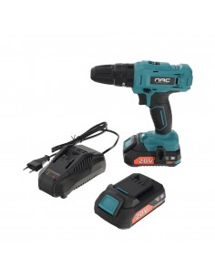 Akumulatorowa wkrętarko-wiertarka z udarem w walizce NAC CDB-LI-30-20V-2 