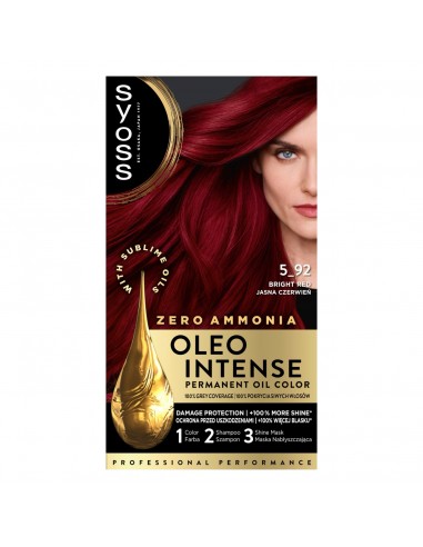 Farba do włosów bez amoniaku jasna czerwień Syoss 9000100814737 2