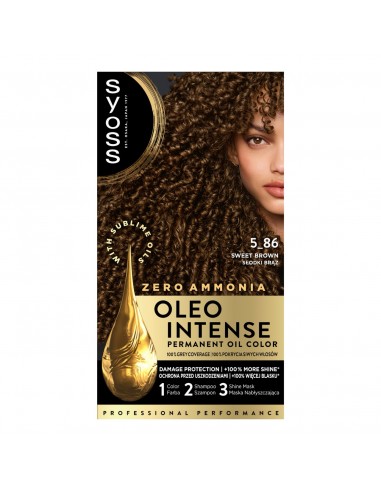 Farba  bez amoniaku do włosów brąz Syoss 9000100814829 2