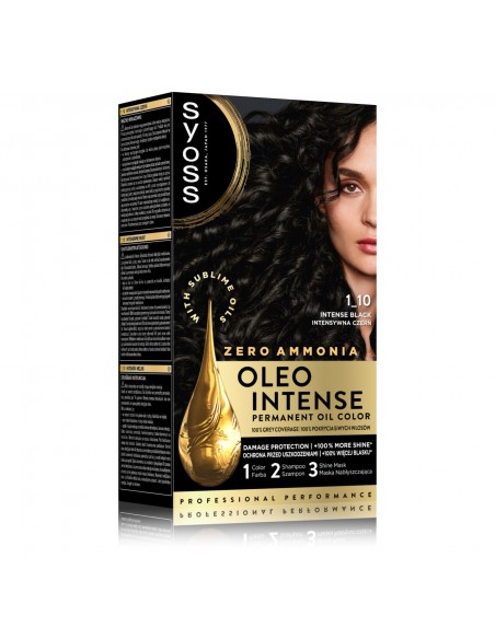 Farba intensywna czerń bez amoniaku do włosów Syoss 9000100815277