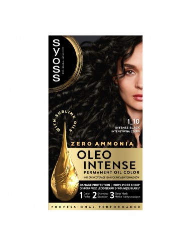 Farba intensywna czerń bez amoniaku do włosów Syoss 9000100815277 2