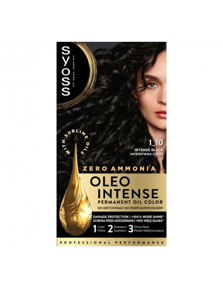 Farba intensywna czerń bez amoniaku do włosów Syoss 9000100815277 2