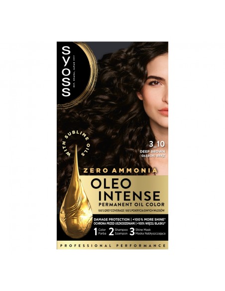 Farba do włosów głęboki brąz bez amoniaku Syoss 9000100840743