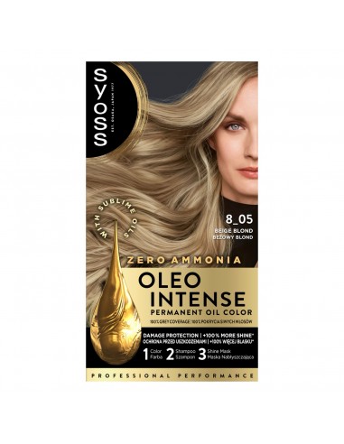 Farba do włosów beżowy blond bez amoniaku Syoss 9000100840965 2