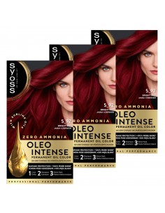 Farba do włosów bez amoniaku jasna czerwień 3x Syoss 3838824405704