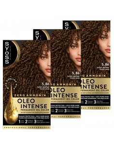 Farba do włosów bez amoniaku słodki brąz 3x Syoss 3838824405698