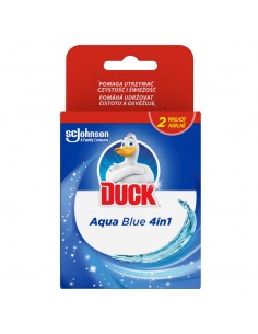 Wkłady do zawieszki do toalet barwiące wodę Duck Aqua Blue 4w1 2x 36 g 