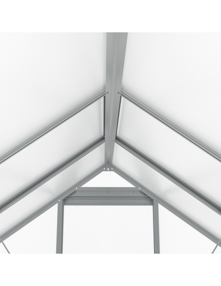 Szklarnia ogrodowa z poliwęglanu z oknami dachowymi 302 cm x 183 cm 5,24 m2  7