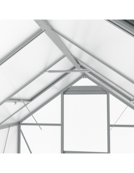 Szklarnia ogrodowa z poliwęglanu z oknami dachowymi 302 cm x 183 cm 5,24 m2  8