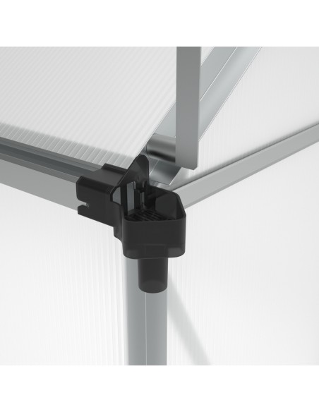 Szklarnia ogrodowa z poliwęglanu z oknami dachowymi 302 cm x 183 cm 5,24 m2  10