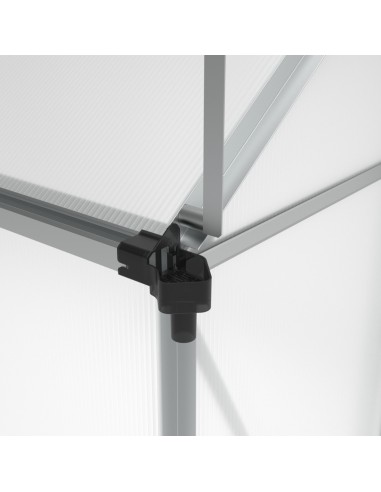 Duża szklarnia ogrodowa z poliwęglanu z oknami 361 cm x 183 cm 6,25m2  7