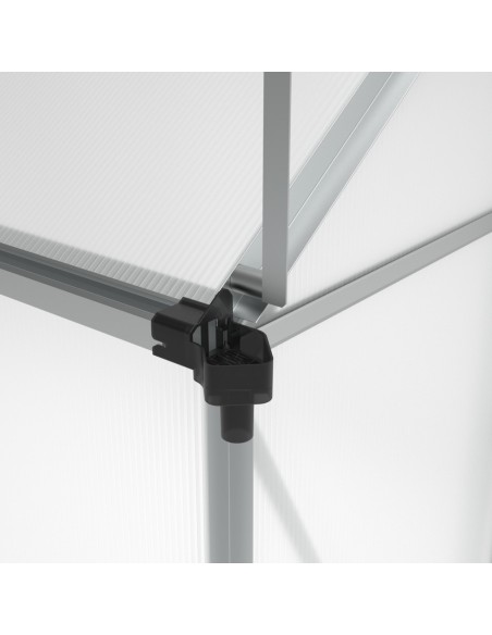 Duża szklarnia ogrodowa z poliwęglanu z oknami 361 cm x 183 cm 6,25m2  7