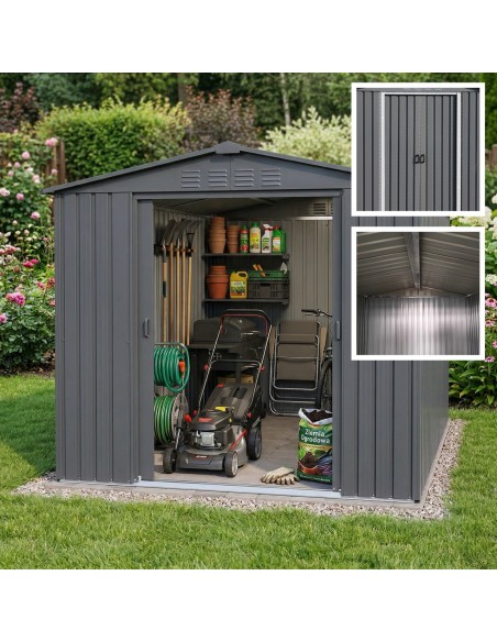 Ogrodowy domek narzędziowy 215 x 300 x 184 cm 6,45 m2  2