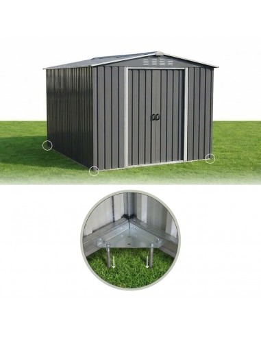 Ogrodowy domek narzędziowy 215 x 300 x 184 cm 6,45 m2  5